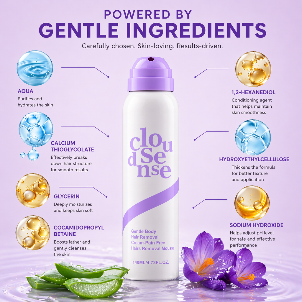 Gentle Hair Removal Body Mousse - Essential Cove