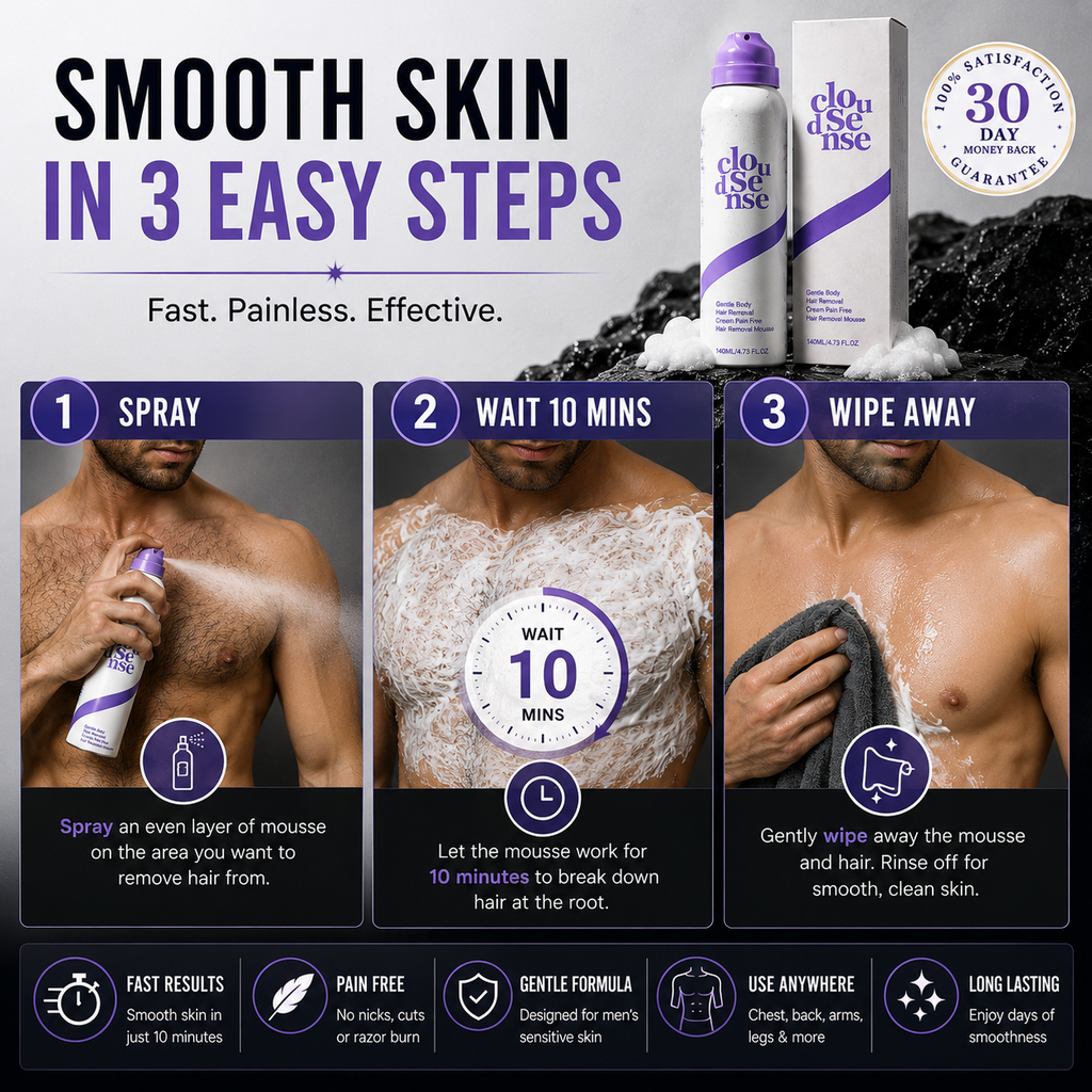 Men's Full Body Hair Removal Mousse